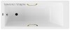 Чугунная ванна Vinsent Veron Tampa 170x70x42 с золотыми ручками и а/п