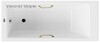 Чугунная ванна Vinsent Veron Tampa 170x70x42 с золотыми ручками