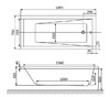 Акриловая ванна Whitecross Wave 150x70