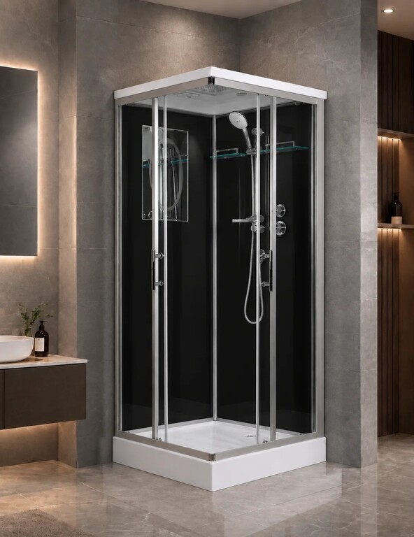 Душевая кабина WeltWasser Laine 1002 BL 100x100