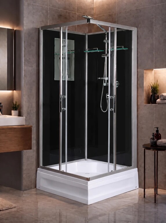 Душевая кабина WeltWasser Laine XL 901 BL 90x90