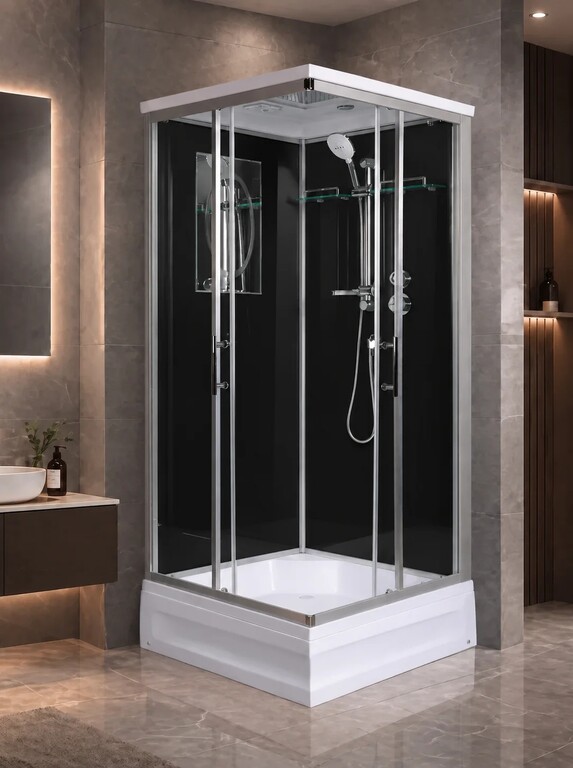 Душевая кабина WeltWasser Laine XL 902 BL 90x90