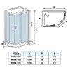 Душевая кабина WeltWasser Werra 1202 BL L 120x90