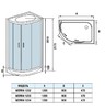 Душевая кабина WeltWasser Werra 1202 BL R 120x90