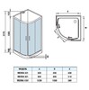 Душевая кабина WeltWasser Werra 901 BL 90x90