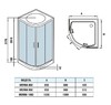 Душевая кабина WeltWasser Werra 1002 BL 100x100