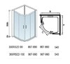 Душевое ограждение WeltWasser WW300 300RS22-90 90x90