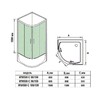 Душевое ограждение WeltWasser WW500 C 80/159 80x80