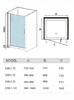 Душевая дверь WeltWasser WW600 600K1-90 90x185