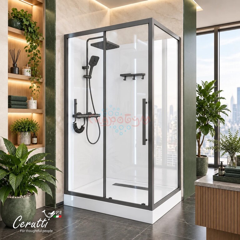 Душевая кабина CeruttiSpa Maiella 120GG SALVI 120x80