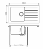 Мойка для кухни Tolero Twist TTS-860 черная
