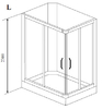 Душевая кабина Timo TL-1504 L 110x85