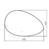 Зеркало Abber Kontur AG6301SC-0.92 92x60