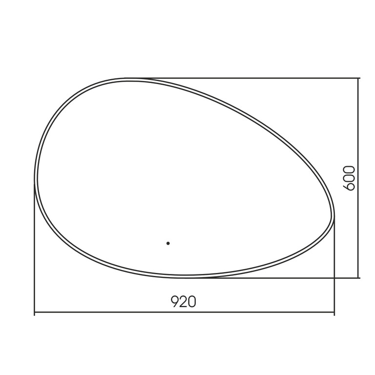 Зеркало Abber Kontur AG6301SC-0.92 92x60