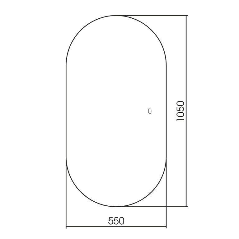 Зеркало Abber Kontur AG6302S 55x105