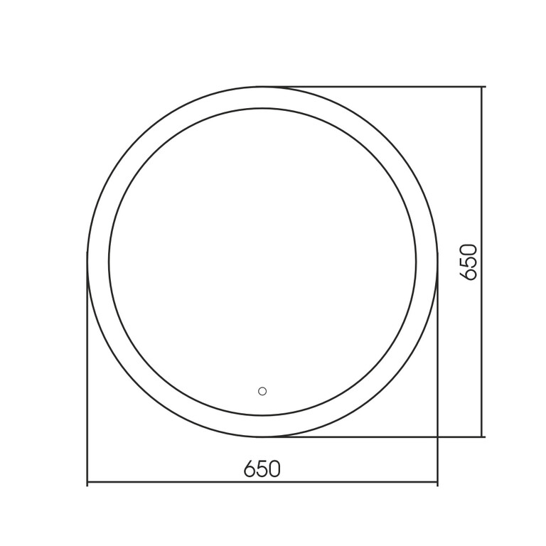 Зеркало Abber Mond AG6202S-0.65 65x65