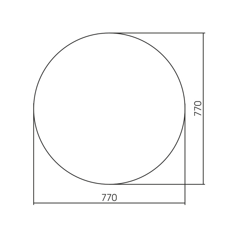 Зеркало Abber Mond AG6204SSmart 77x77