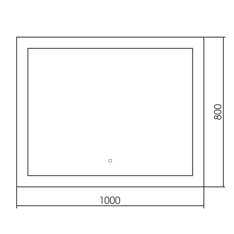 Зеркало Abber See AG6107SL-1.0 100x80