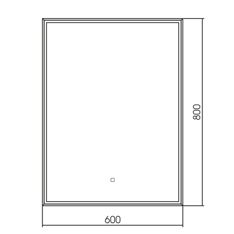 Зеркало Abber See AG6108S-0.6 60x80