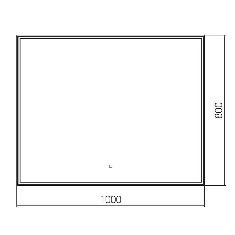 Зеркало Abber See AG6108SXL-1.0 100x80