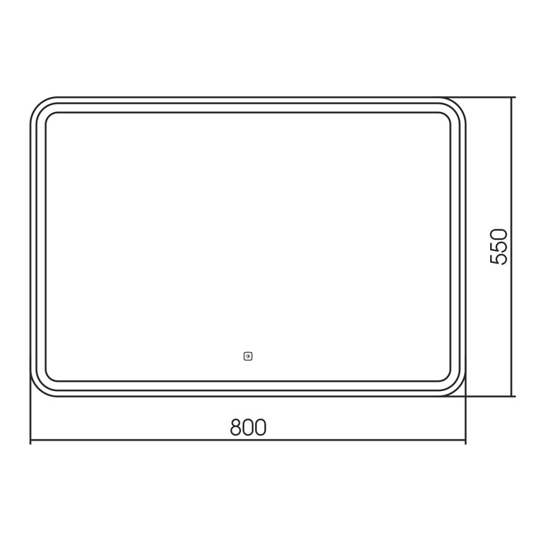 Зеркало Abber See AG6111S 80x55