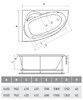 Акриловая ванна Relisan Zoya L 140x90