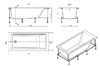 Акриловая ванна Roca Easy 150x70